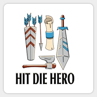 Hit Die Hero Sticker